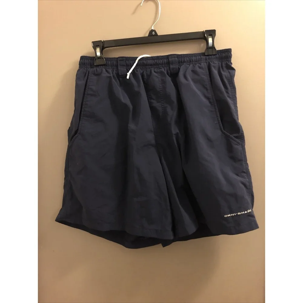 Lot Of 2 Columbia PFG Swim Trunks Adult Small Blue‎ Orange Omni Shade Pockets